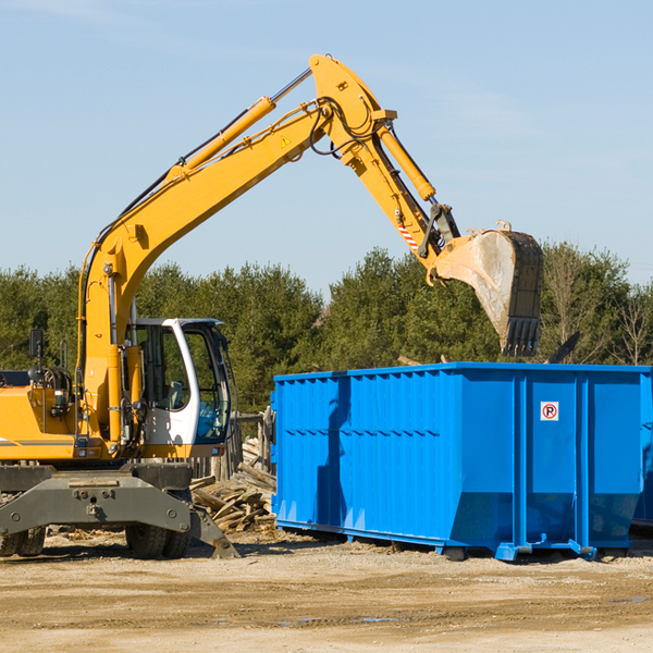 can i choose the location where the residential dumpster will be placed in Porter Ranch CA